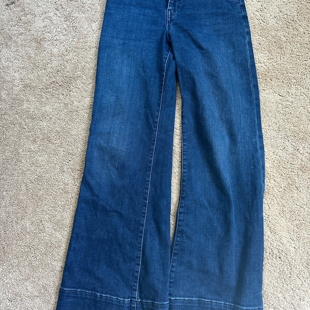 Maeve Women's Blue Wide-Leg Jeans